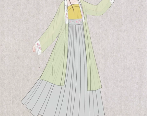 一夕笙歌原创【慕夏】汉服女宋制三件套齐腰襦...