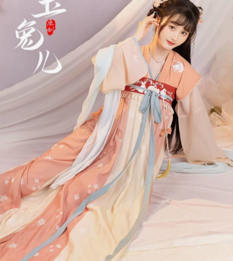 科幻汉服，友爱宋制    玉兔儿 唐背子短...