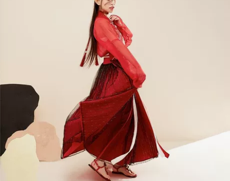 十三余小豆蔻儿彼岸花吊带S|-)部件：仅吊...