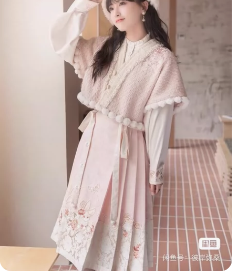 十三余小豆蔻儿[兔兔花糕]唐背子立领衬衫短...