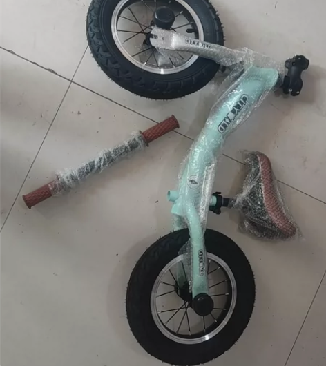 12寸铝合金车架平衡车无脚踏滑步车单车2-...