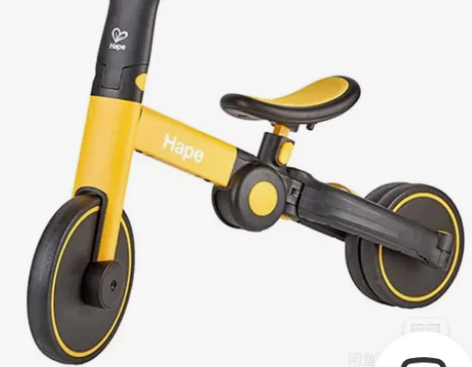 hape儿童平衡车，8成新，无推杆，不议价...
