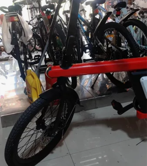 上海永久电助力折叠车，可以当健身自行车骑。...