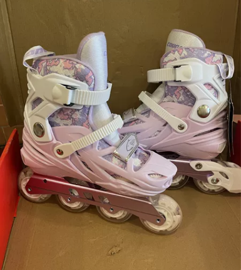 全新正品美洲狮轮滑鞋儿童溜冰鞋 初学者直排...