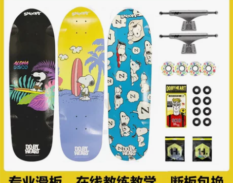 DBH滑板专业四轮大鱼板成人青少年男女生初...