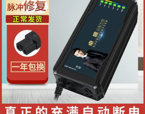 自动断电智能电动车电瓶充电器48V12AH...