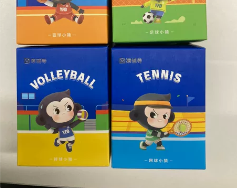 全新小猿手办  运动系列全套4个手办，都是...