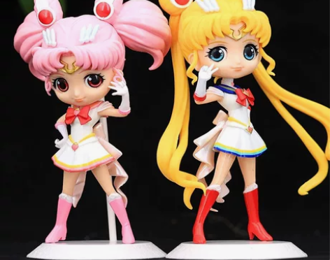 迪士尼美少女战士水兵月月野兔小小兔模型玩偶...