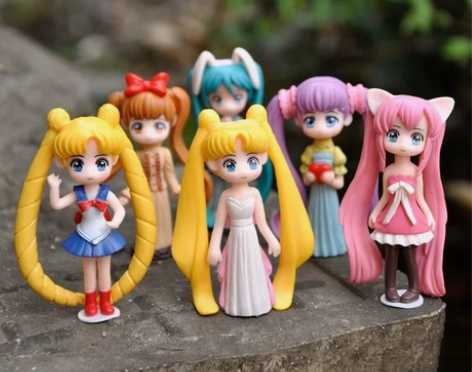 特价6个=16.6元 美少女战士手办 小礼...