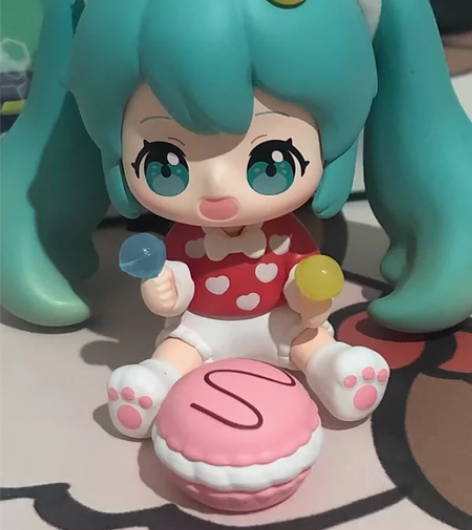 单出 初音未来盲盒马卡龙狗狗  正版初音未...