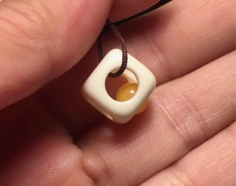 老麻将改制老密胺赛璐璐材质玲珑珠挂坠侧挂 ...