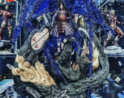 【28.9两个火影忍者手办】斑自来也九尾鸣...