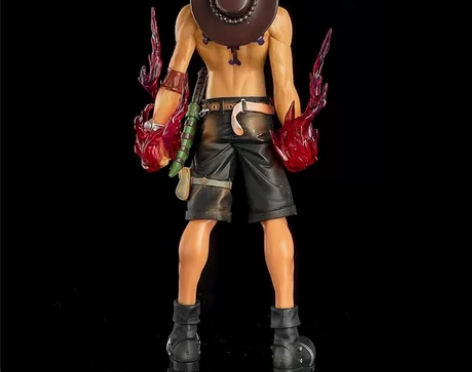 组立艾斯海贼王站姿火拳艾斯手办模型摆件雕像...