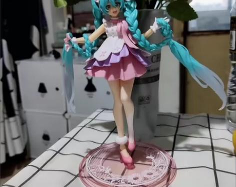 樱花兔耳初音未来粉色少女公主殿下手办玩偶模...