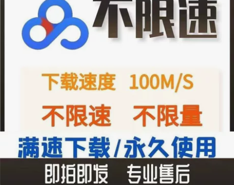 百度网盘不限速极速提速下载永久使用支持电脑...