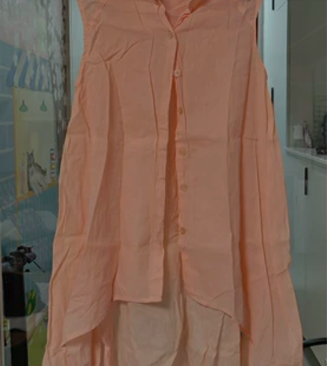 ORIGIN粉色棉质背心上衣 感兴趣的话点...