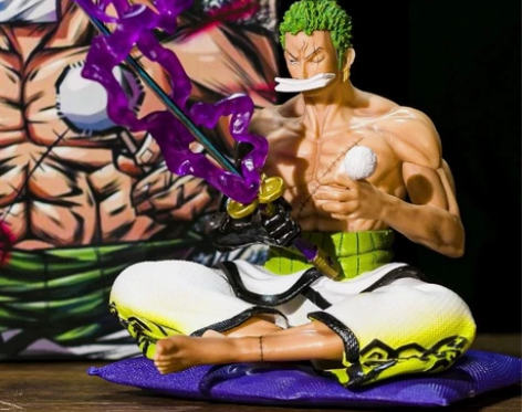和之国阎魔索隆 海贼王GK擦刀索隆 炎魔坐...