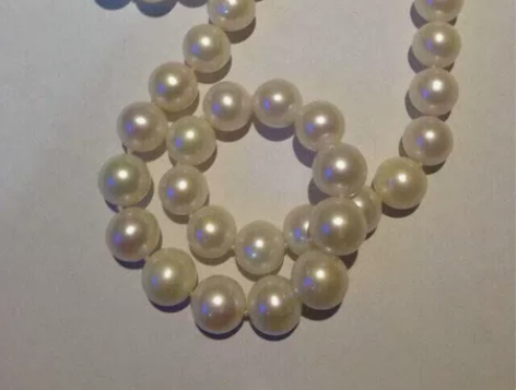 菲律宾南洋天然淡水珍珠项链 纯白色 直径：...