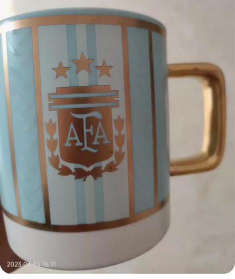 阿根廷夺冠纪念杯。之前买的没有用过。实价，...