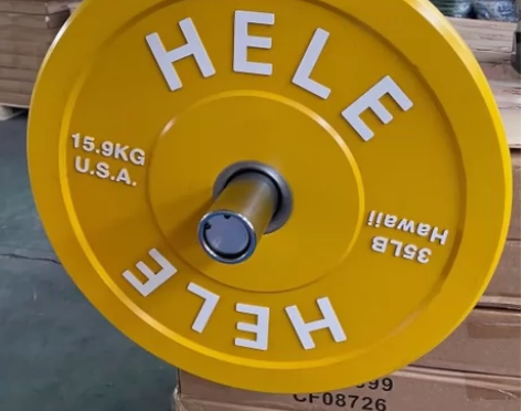 彩色杠铃片大孔全胶片微瑕特价处理负重全胶片...