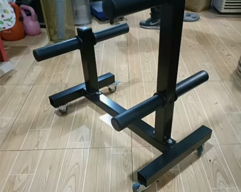 杠铃架杠铃片架黄建同款铃片车带轱辘 净重7...