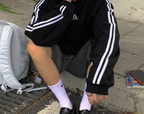 Aurocean 黑色运动T恤 380g重...