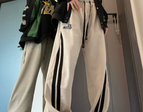 美式高街hiphop卫裤女潮ins春秋束脚...