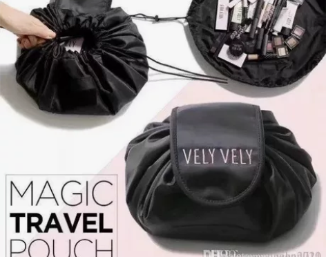 便携好用巨能装大容量创意束口懒人旅行化妆包...