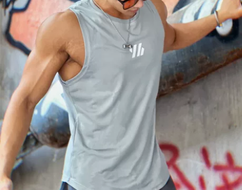 速干背心男健身运动无袖t恤网眼透气夏季篮球...