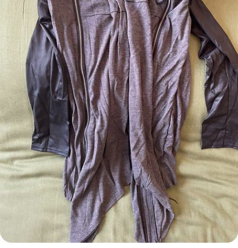 耸肩外搭，上身两次，现在胖了压箱底了，本店...