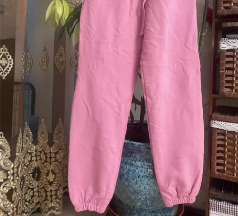 韩国卫裤 脏脏粉色 全新 适合110左右的...