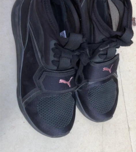 彪马 PUMA 高帮休闲鞋运动鞋，黑色，尺...