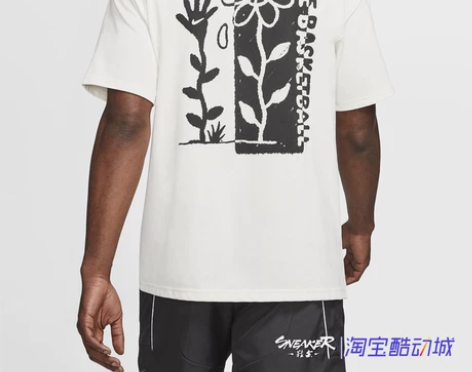 Nike/耐克+小花卡通男女情侣运动休闲涂...