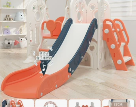 滑滑梯儿童室内家用2至10岁宝宝滑梯秋千二...