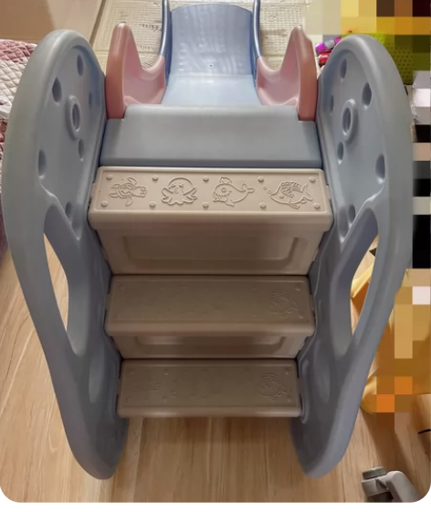 儿童滑梯，室内家用，环保加长版可折叠立于墙...