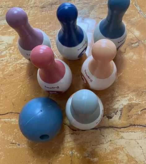 儿童保龄球玩具，仅限自提不包邮，5块不议价...