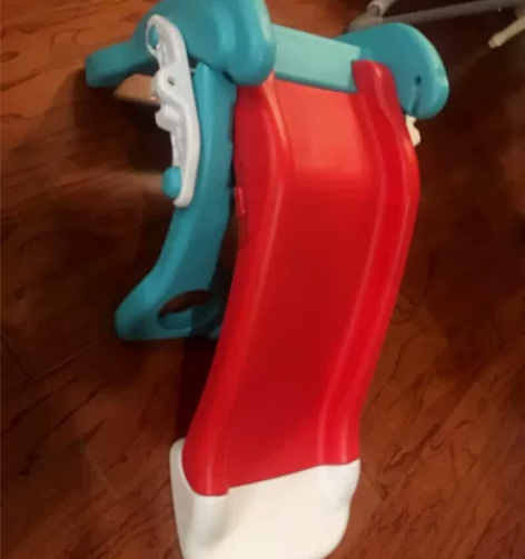 费雪多合一滑梯篮筐 美国费雪儿童滑滑梯宝宝...