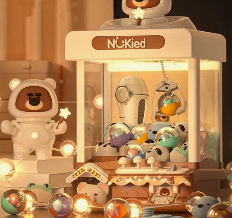 纽奇儿童抓娃娃机夹公仔投币小型家用迷你扭蛋...