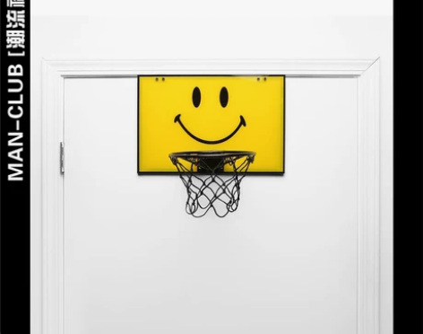 smiley笑脸室内迷你篮板篮球架挂门挂墙...