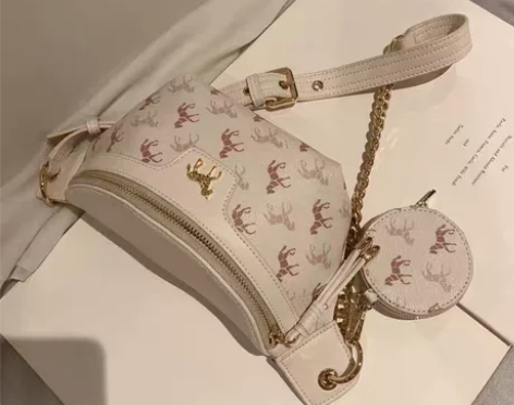 意大利LP小马包 天马星空腰包女潮胸包百搭...