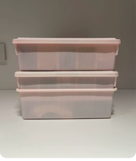 禧天龙 收纳盒 有2组 都是粉色 9新 2...