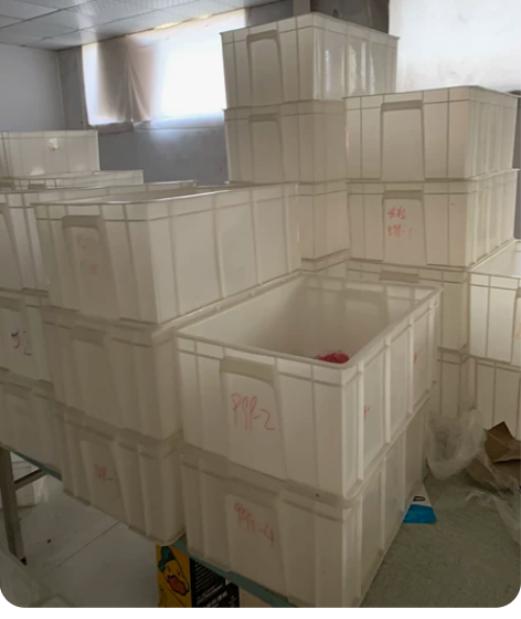 加厚食品级白色塑料箱周转箱胶框塑料箱收纳整...