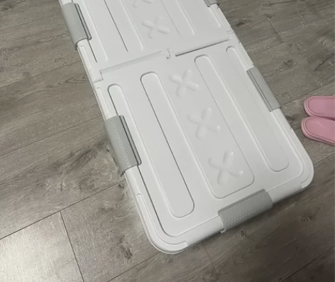 全新佳帮手床底收纳箱带轮家用抽屉式衣服储物...