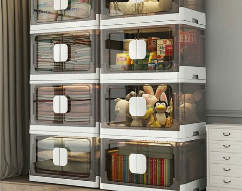 特大折叠收纳箱收纳柜双开门储物箱翻盖储物柜...