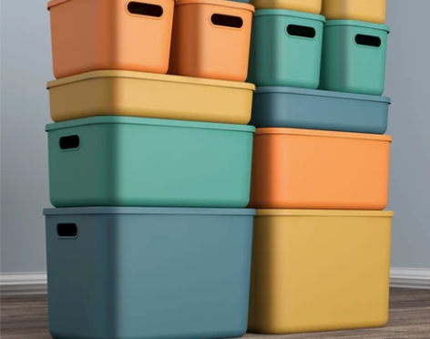 桌面收纳盒多功能杂物收纳筐宿舍内衣袜子整理...