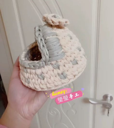 全新高品质布条线纯手工钩织摇篮 现货!新鲜...