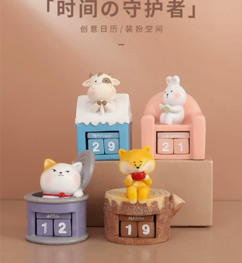 时间精灵摆件可爱创意家居装饰品汽车蛋糕烘焙...