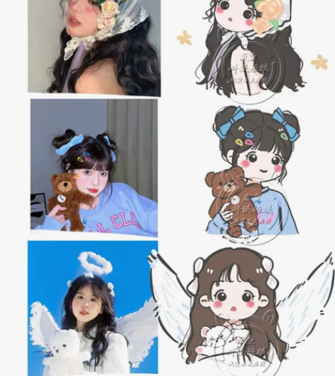 【拍一赠一～】手绘头像定制Q版真人照片动漫...