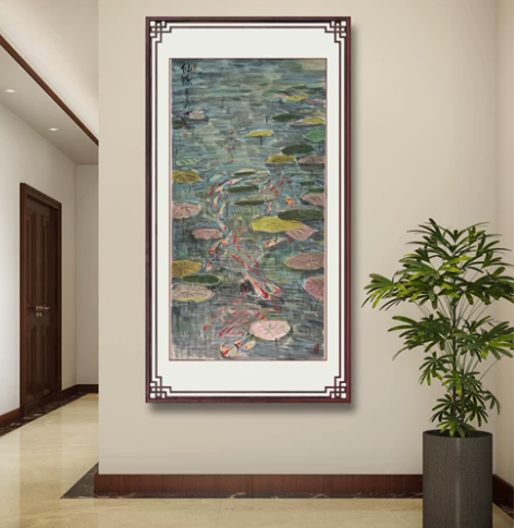 名家字画 朱明德老师真品手绘，138*68...