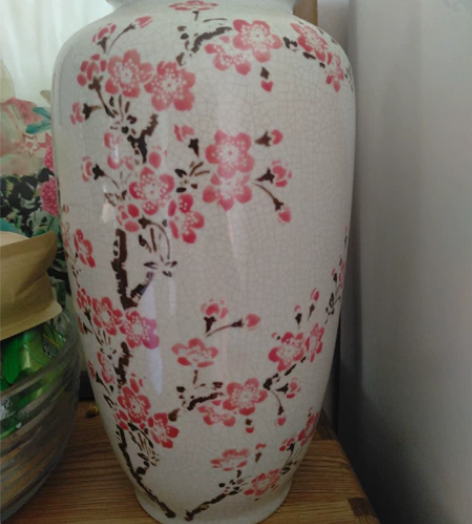 瓷瓶（梅花）高350.宽20，本地自取 感...